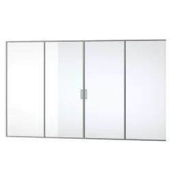 Mirrored Bifold Doors 3D model