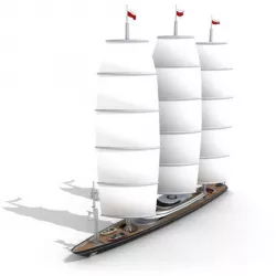 Model Sailing Ship 3D model