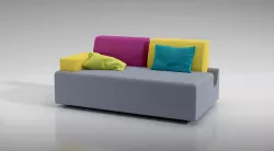 Modern Color Block Couch 3D model
