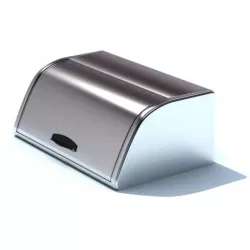 Modern Metal Bread Box 3D model