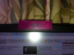 Monitor mount for laptop webcam pcb