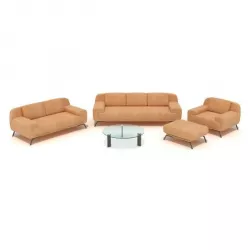 Orange Couch Set 3D model