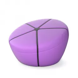 Purple Plastic Stool Chair 3D model