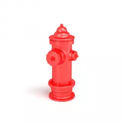 Red Fire Hydrant 3D model