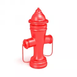 Red Fire Hydrant 3D model