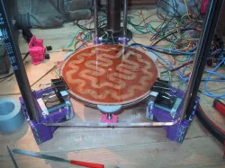Rostock Mini Round Print Base (Trinity Labs 160mm round kapton heater)