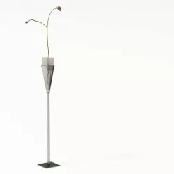 Stainless Standing Modern Plant Holder 3D model