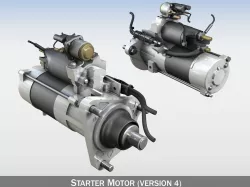 Starter Motor 04 3D model
