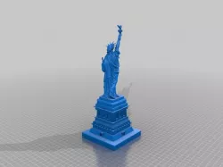 Statue of Liberty with base building