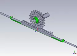 Steering rack and pinion with right ball joint