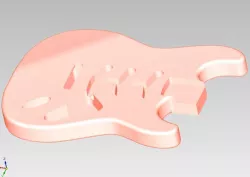 Stratocaster guitar body