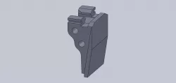Underfolder trunnion