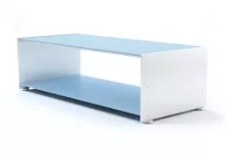 White Rectangular Storage Table 3D model