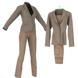 Womens Pant Suit 3D model