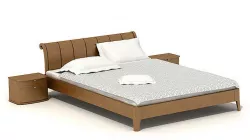 Wooden Platform Bed 3D model