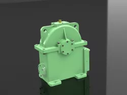Worm gear speed reducer.