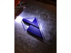 45 degree miter slide for a Dremel 580-2 4" table saw.