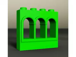 Castle Window Triple Arch