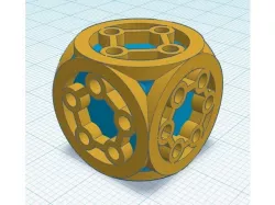 Ei9ht Hollow Full Dice - Semi-balanced - dés creux plein