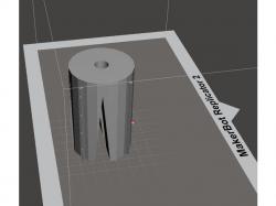 Free 3D file Overture filament spool reel winder for HEX 1/4