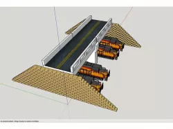 HO Scale Overpass (4 trains allowed)