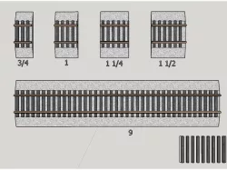 HO Straight Track Set (Code 100)