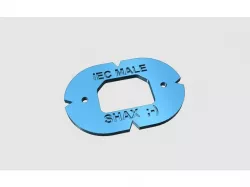 IEC male socket template