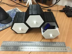 Interlocking Modular Hex Drawers for Jewlery