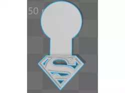 jeton de caddie superman caddy coin