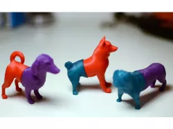 Mixable dog models - Puzzle game