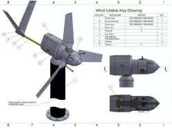 MKII 5 Watt 3d printable Wind Turbine