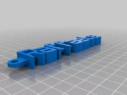 My Customized Message Keychain