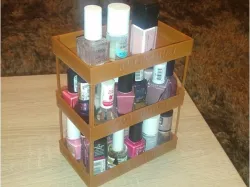 Nail polish holder - stackable storage boxes