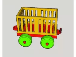 Railroad vehicle waggon (print in one piece, if you want to)