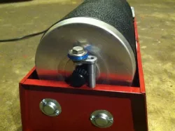Rock Tumbler ball bearing end stop