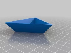 Small triangle shaped bowl