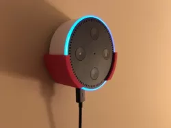 Snap fit Amazon Echo Dot wall mount