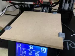 Trinus 3D Laser Wasteboard clips