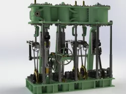 Triple expansion marine steam engine