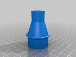1-1/4in (31.75mm) to 3/4in (19.05mm) Shop Vac Adapter for Bandsaw Dust Collection