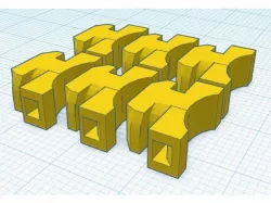 20x20 rail wire management nut