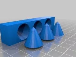 3-D Printed Braiding Block for Gov. STEM
