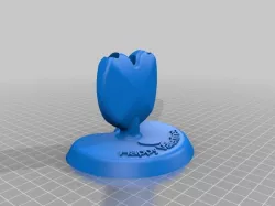 3 Roses vase heart valentine