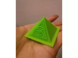 3D illuminati pyramid