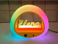 3d printed led night lamp