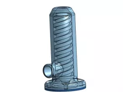 Auger valve for clay