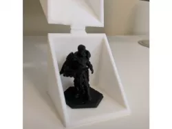 Diagonal opening miniature box with living hinge