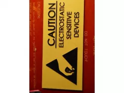 Elecrostatic sensitive equipment warning sign