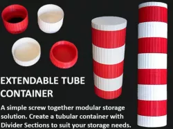Extendable Modular Tube Container