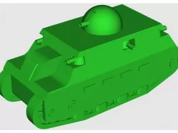 Fiat 2000 Heavy Tank (4 cm model)